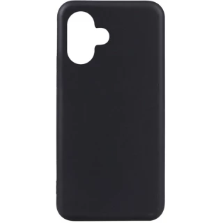 Чёрный силиконовый чехол Epik для Apple iPhone 16 фото 1 из 8