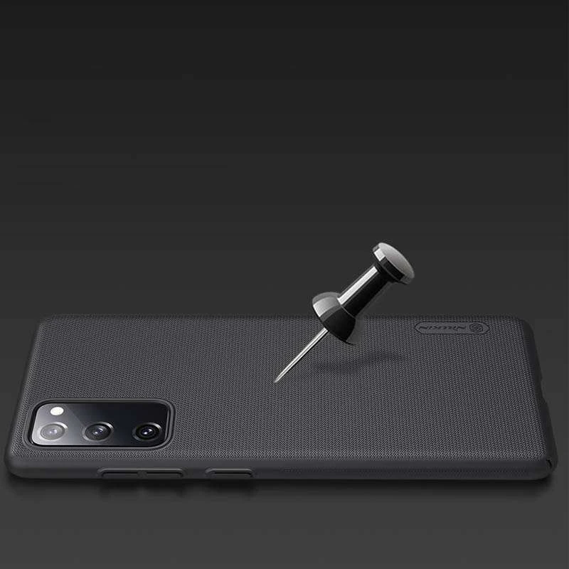 Пластикова накладка Nillkin Frost на Samsung Galaxy S20 FE – Чорний. Фото 7 з 8
