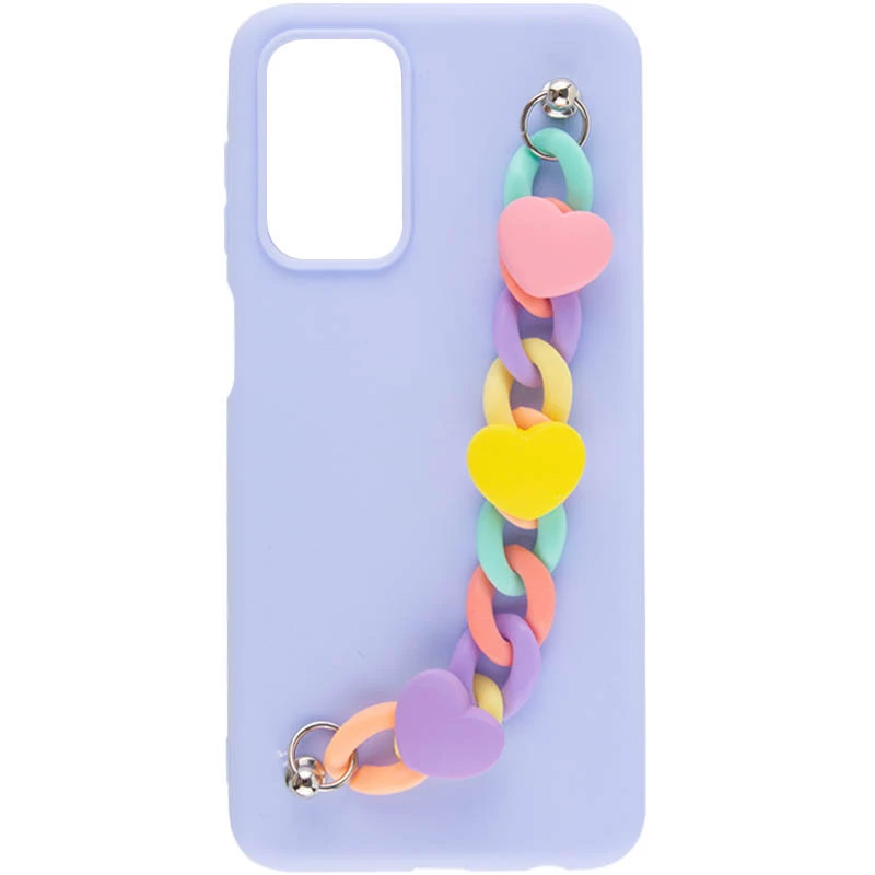 

Чохол Heart з ланцюгом на Samsung Galaxy A14 4G/5G (Lilac Blue)