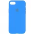Чехол Silicone Case с закрытым низом для Apple iPhone 6/6s (4.7") – Голубой / Blue. Фото 1 из 1