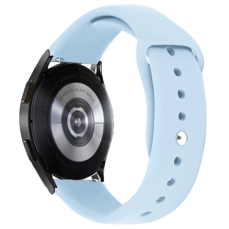 

Силиконовый ремешок Sport для Smart Watch 20mm (Голубой / Light Blue), Блакитний / light blue