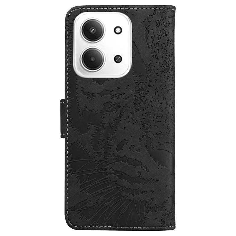 Шкіряний чохол-книжка Tiger для Xiaomi Redmi 15C (EU) – Black. Фото 3 з 7