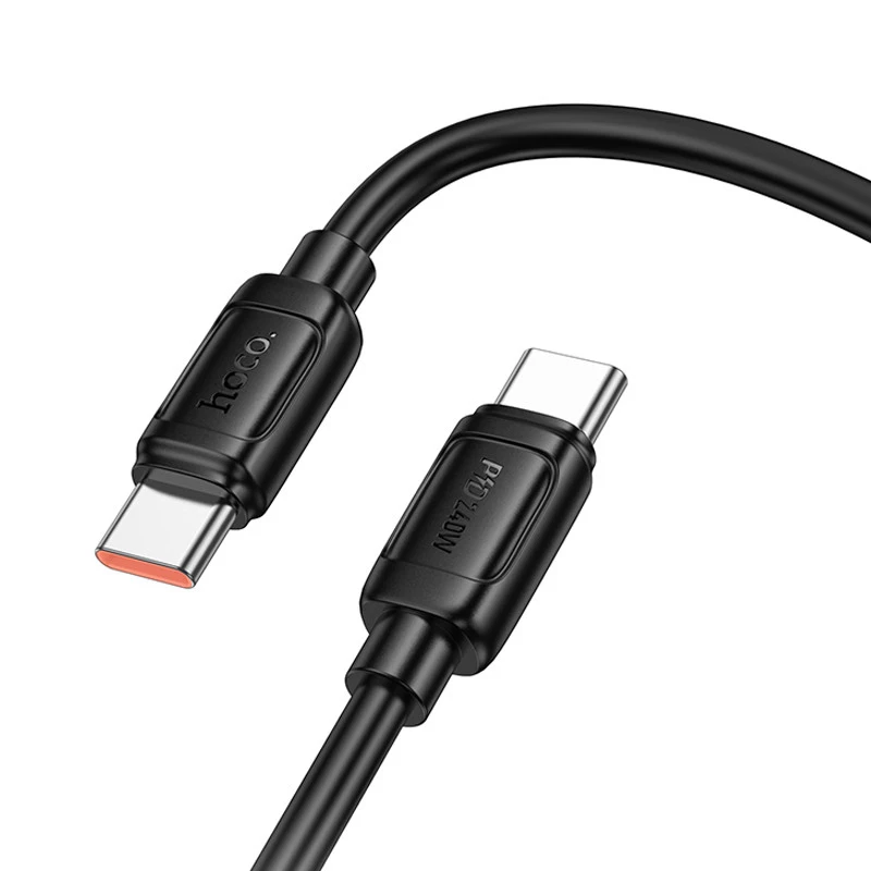 Дата кабель Hoco X115 Surpass Type-C to Type-C 240W (1m) – Black. Фото 3 з 6