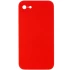 Чехол Silicone Case Square L с защитой камеры для Apple iPhone SE (2020) – Красный / Red. Фото 1 из 3