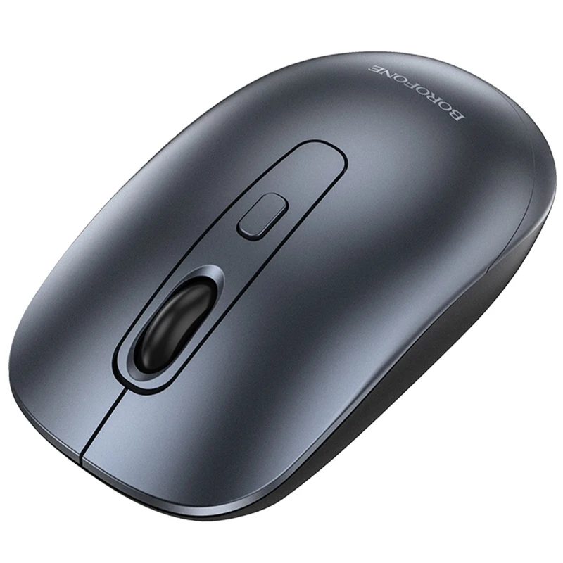 Мышь беспроводная Borofone BG13 Winner 2.4G – Black / Metal gray. Фото 5 из 6
