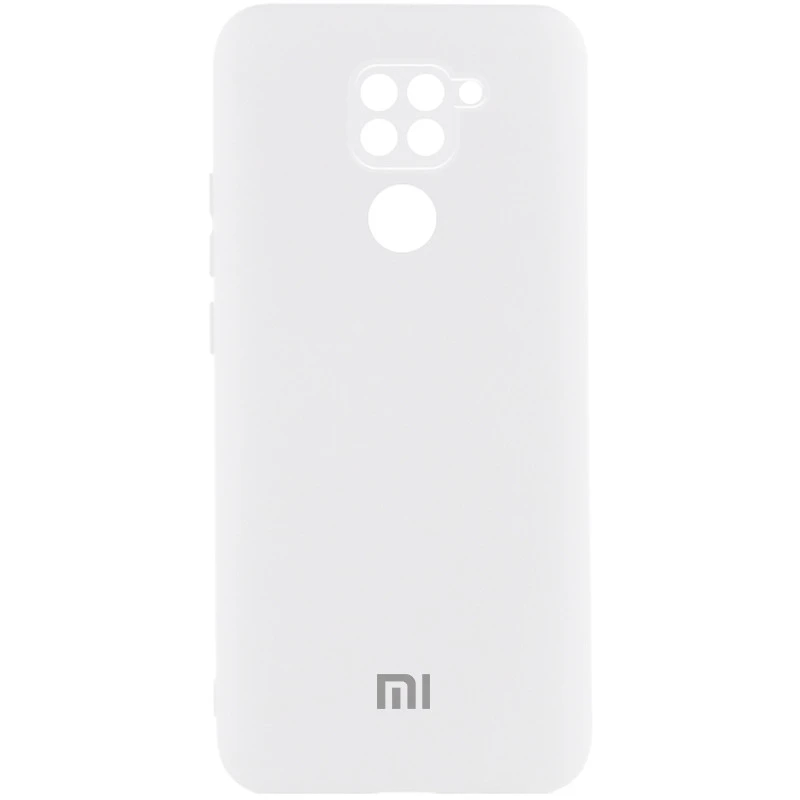 Чохол Silicone Case Lakshmi Premium L з закритою камерою на Xiaomi Redmi Note 9 / Redmi 10X – Білий / White. Фото 1 з 1