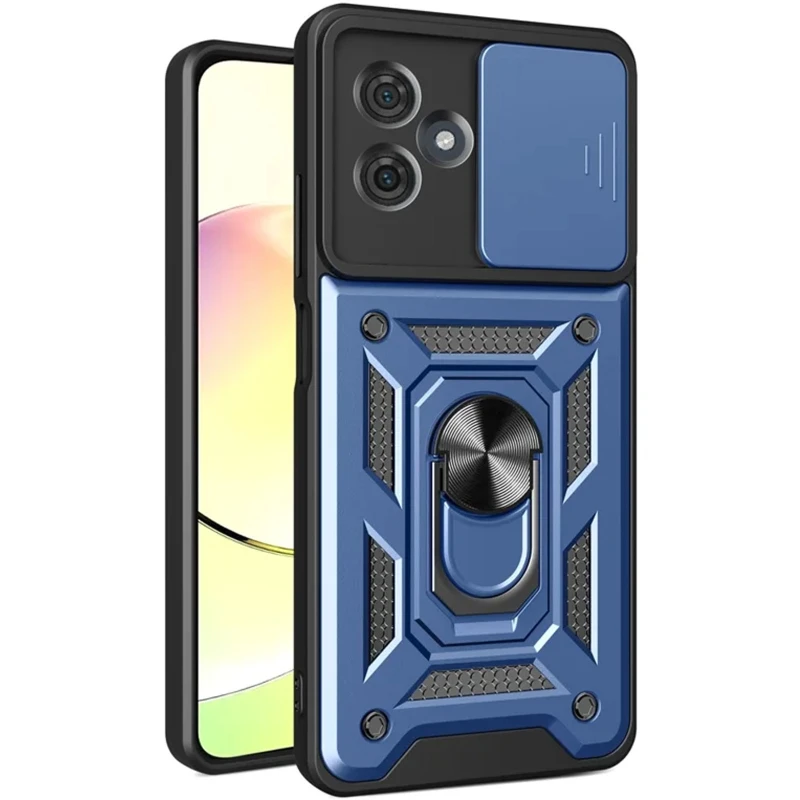 Ударопрочный чехол Ummi Camshield Serge Ring (in box) для Motorola Moto G55 – Синий / Navy. Фото 1 из 1