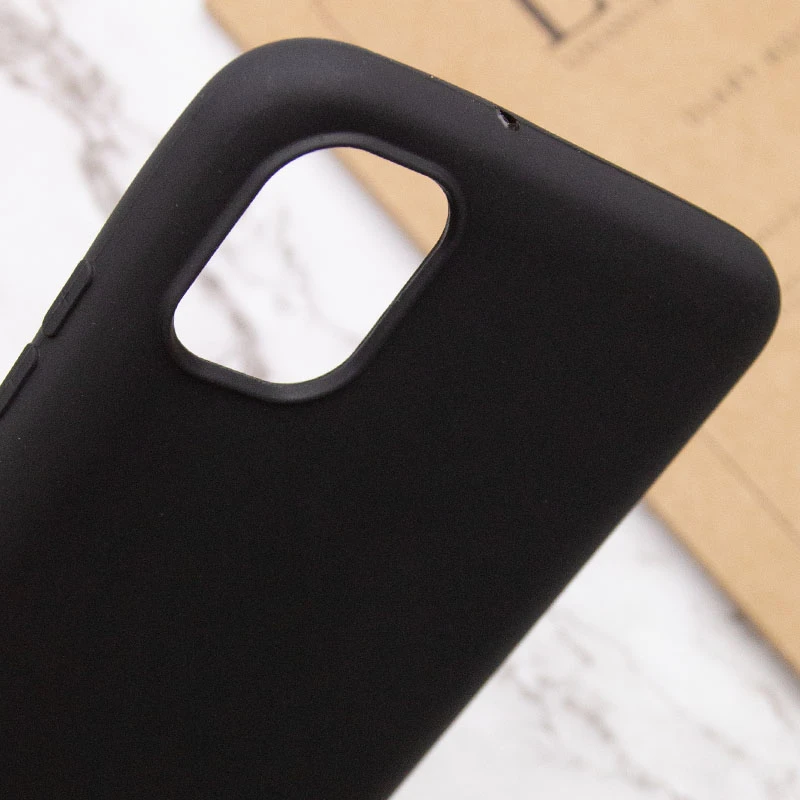 Кольоровий силіконовий чохол на Samsung Galaxy A04e – Чорний. Фото 6 з 6