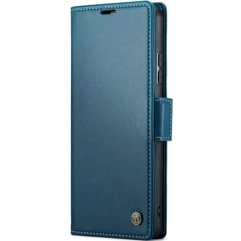 Шкіряний чохол-книжка CaseMe Nappa leather для Xiaomi Redmi Note 15 Pro 5G – Blue. Фото 1 з 10
