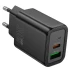 МЗП Hoco N63 Gentle PD30W+QC3.0 (1USB-A/1C) – Black. Фото 3 з 5