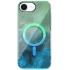 Силіконовий чохол Shiny Mountain (MagFit) для Apple iPhone 17e (6.1") – Green / Blue. Фото 1 з 2
