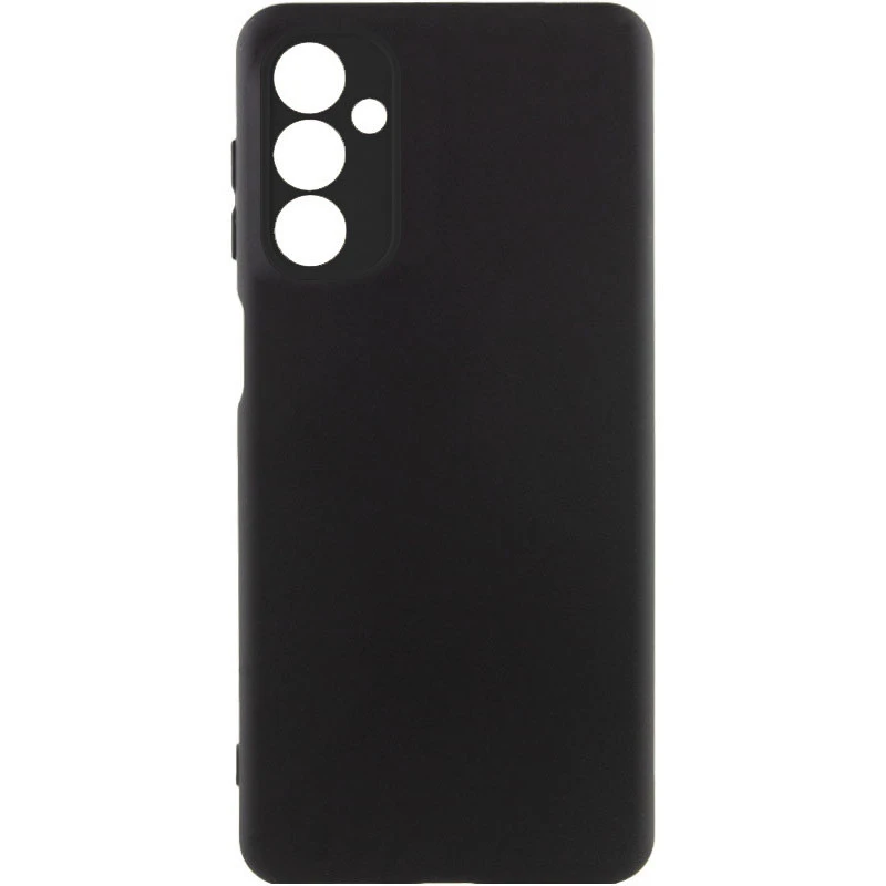 Кольоровий силіконовий чохол GETMAN із закритою камерою для Samsung Galaxy A27 – Чорний / Black. Фото 1 з 3