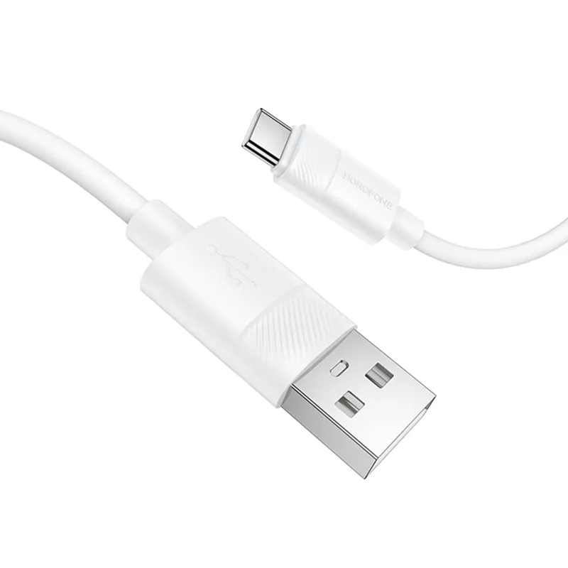 Дата кабель Borofone BX123 Leya USB to Type-C 36W (1m) – White. Фото 3 з 4