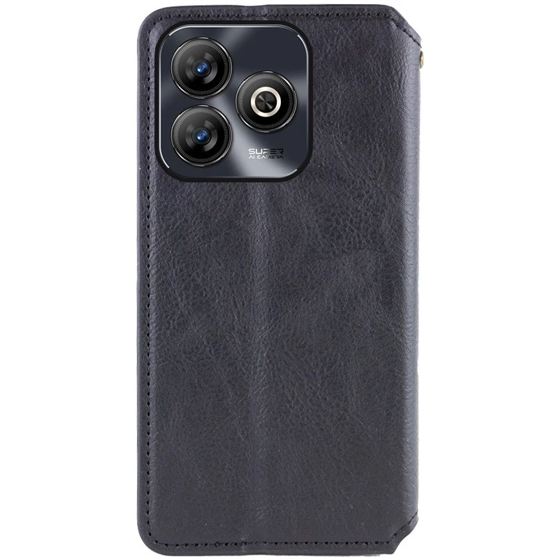 Чехол книжка GETMAN кубик для ZTE Blade A75 4G – Черный. Фото 5 из 7