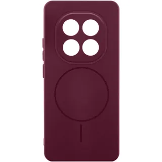 Чохол Silicone Cover Lakshmi Full Camera (AA) with Magnetic Fit для Xiaomi Redmi Note 15 Pro 4G — Бордовий / Marsala