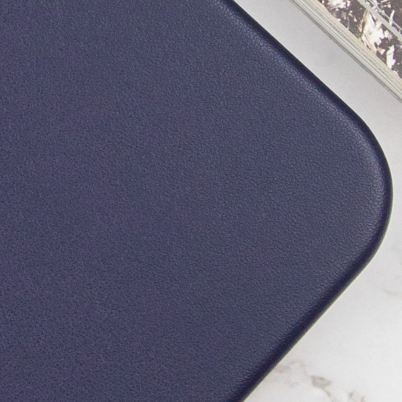 Кожаный чехол Silicone Case Premium с MagSafe and Animation для Apple iPhone 14 (6.1") – Ink. Фото 3 из 5