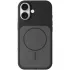 Чохол Silk Duo Color (AA) NO LOGO with Magnetic Fit для Apple iPhone 17 (6.3") – Black. Фото 6 з 9