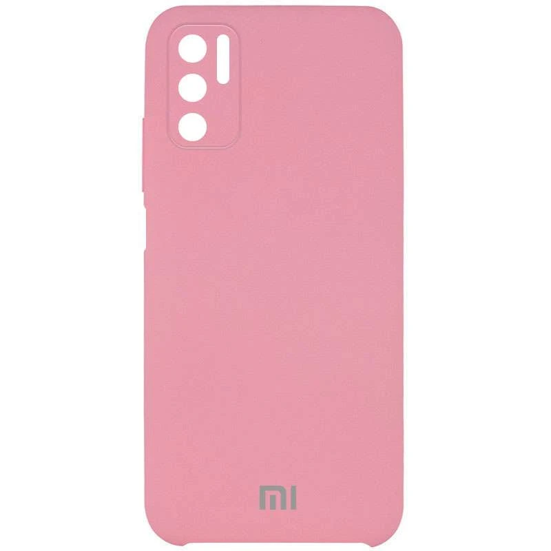 

Чохол Silicone Case Premium з закритим низом та захистом камери на Xiaomi Poco M3 Pro 4G / 5G (Рожевий / Light pink)