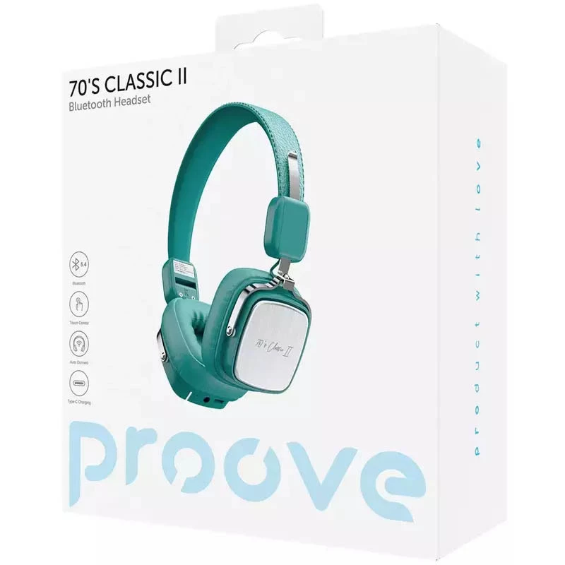 Беспроводные наушники Proove 70's Classic 2 – Mint. Фото 3 из 3