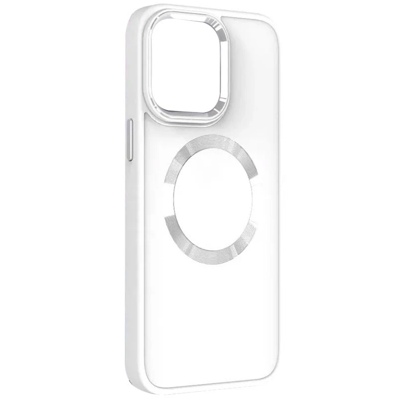 

TPU чехол Bonbon с металлическими кнопками та MagSafe на Samsung Galaxy S23+ (Белый / White), Білий / white