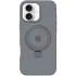 Силіконовий чохол Full Protective з кільцем-тримачем Apple iPhone 16 – Grey. Фото 1 з 4