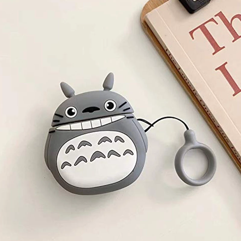 Силіконовий футляр Cartoons&Heroes для навушників AirPods 1/2 + кільце – Тоторо. Фото 2 з 3