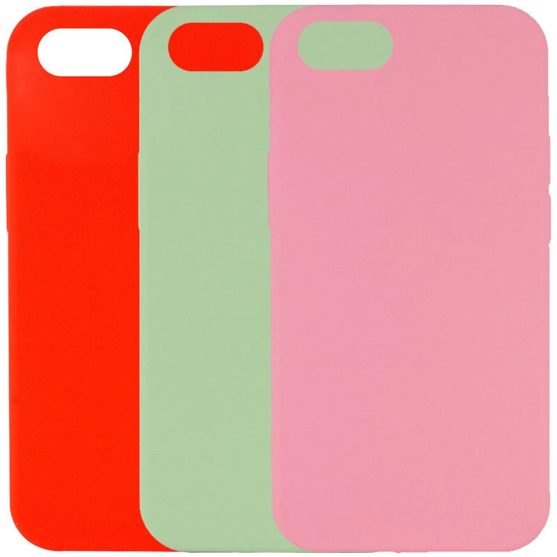 Чохол з закритим низом Silicone Case на Apple iPhone SE (2020) фото 2 з 3