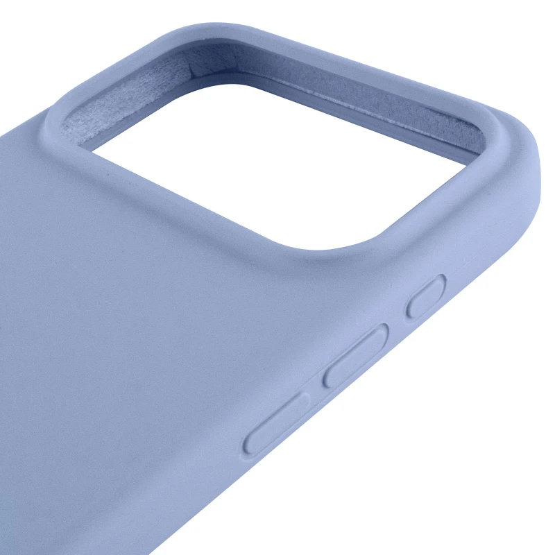 Чохол Silicone Case з закритим низом на Apple iPhone 17 Pro Max (6.9") – Блакитний / Lilac Blue. Фото 5 з 6