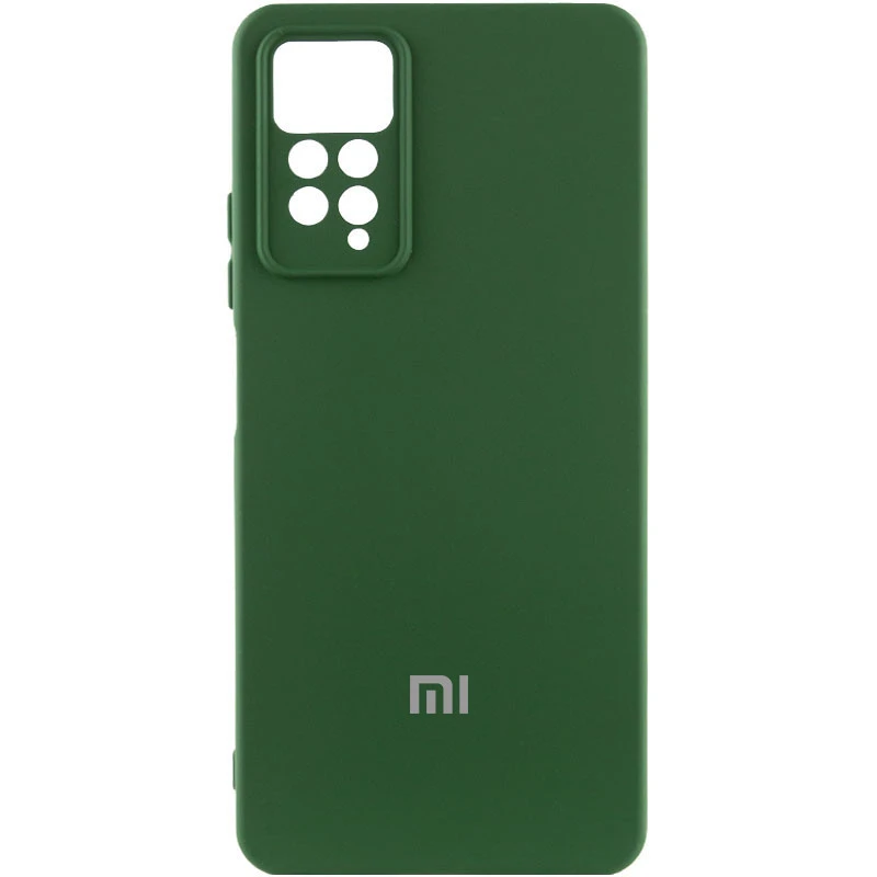 Чехол Silicone Case Lakshmi Premium L с закрытой камерой для Xiaomi Redmi Note 11 (Global) / Note 11S – Зеленый / Cyprus Green. Фото 1 из 2