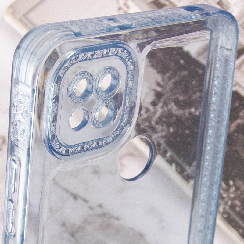 Силиконовый чехол с узором на Xiaomi Redmi 9C – Голубой. Фото 5 из 7