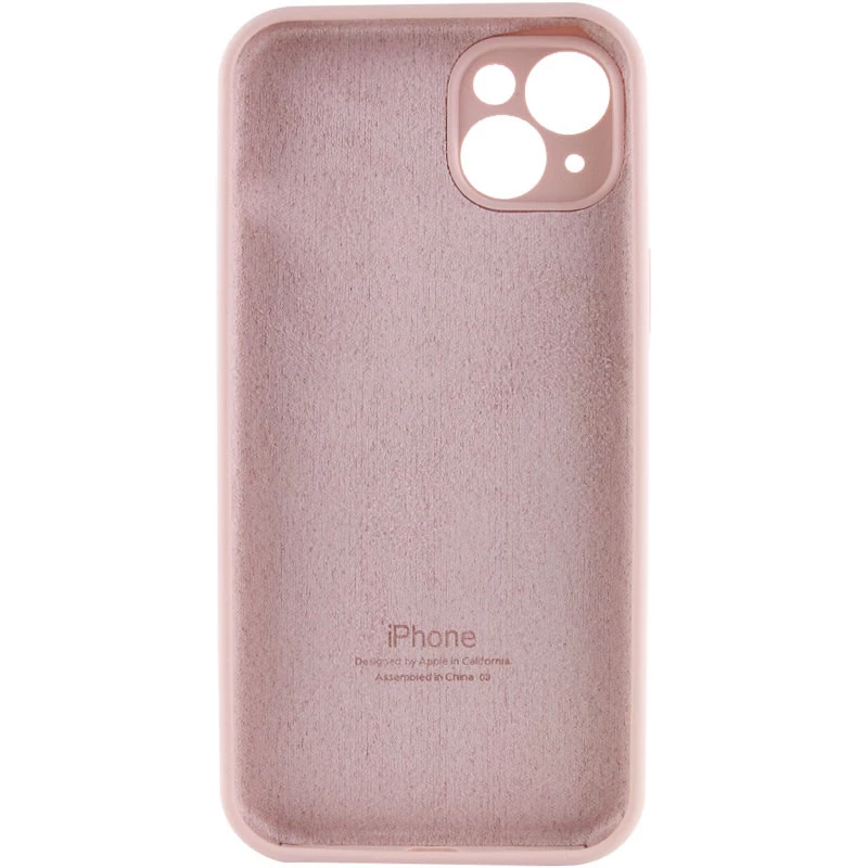 Чехол Silicone Case с защитой камеры для Apple iPhone 15 Plus (6.7") – Розовый / Pink Sand. Фото 4 из 6