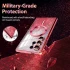 Чохол з блискітками, захисними лінзами на камеру та MagSafe на Samsung Galaxy S25 – Червоний / Red. Фото 6 з 11