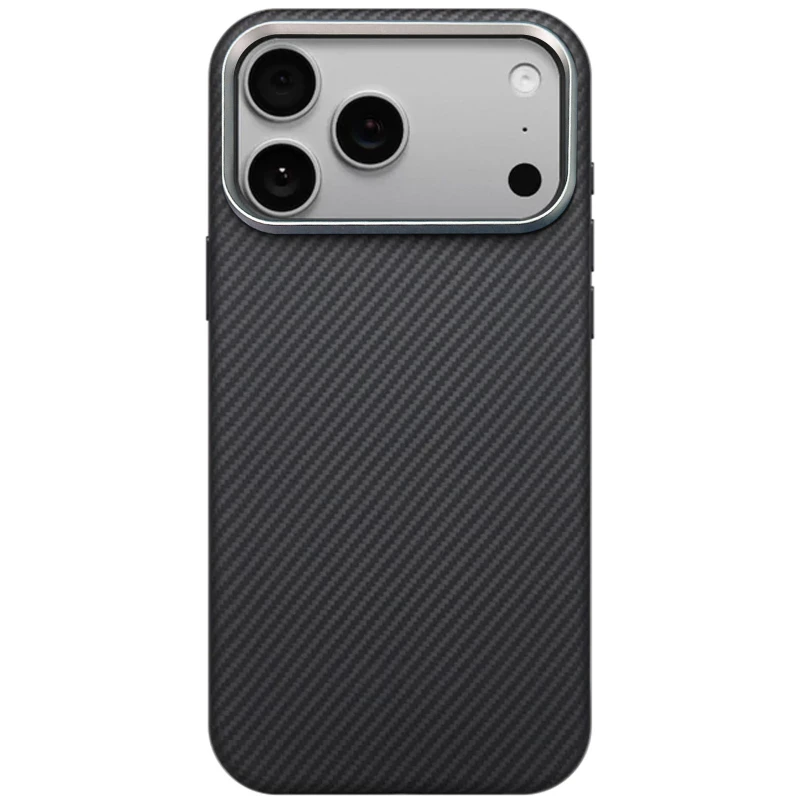 Чохол PC Carbon Protection Slim with MagSafe для Apple iPhone 17 Pro (6.3") – Black. Фото 2 з 3