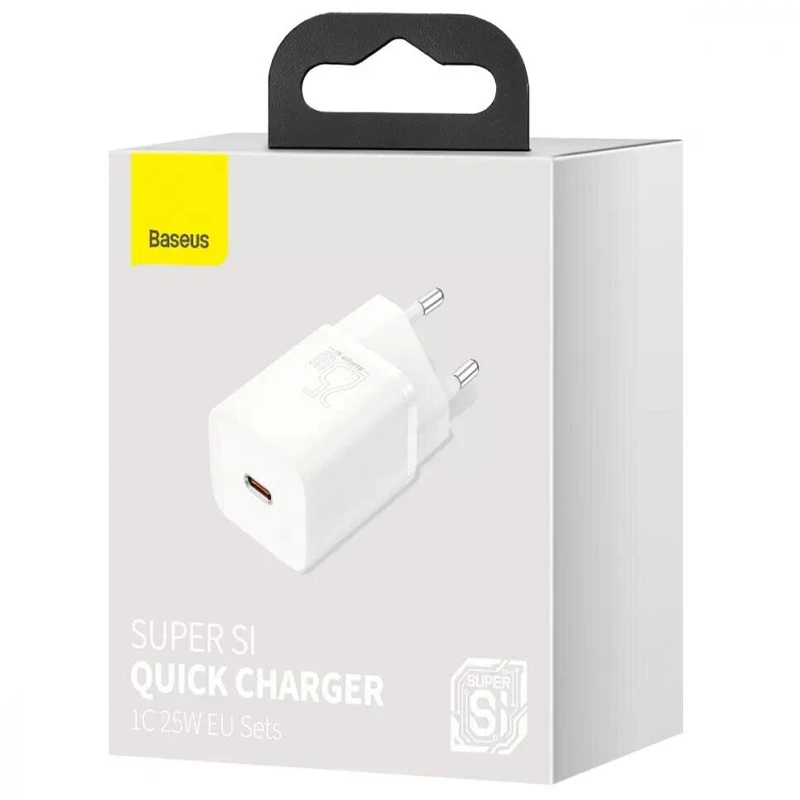 СЗУ Baseus Super Si Quick Charger 1C 25W – Белый. Фото 4 из 4