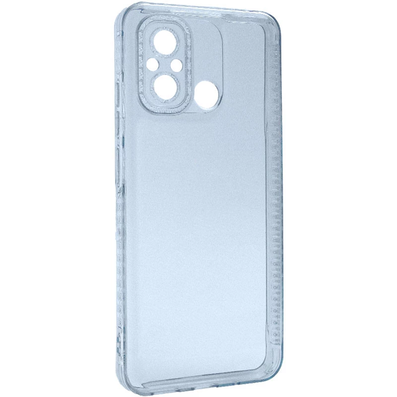 Силіконовий чохол з візерунком на Xiaomi Redmi 12C / Poco C55 – Блакитний. Фото 1 з 7