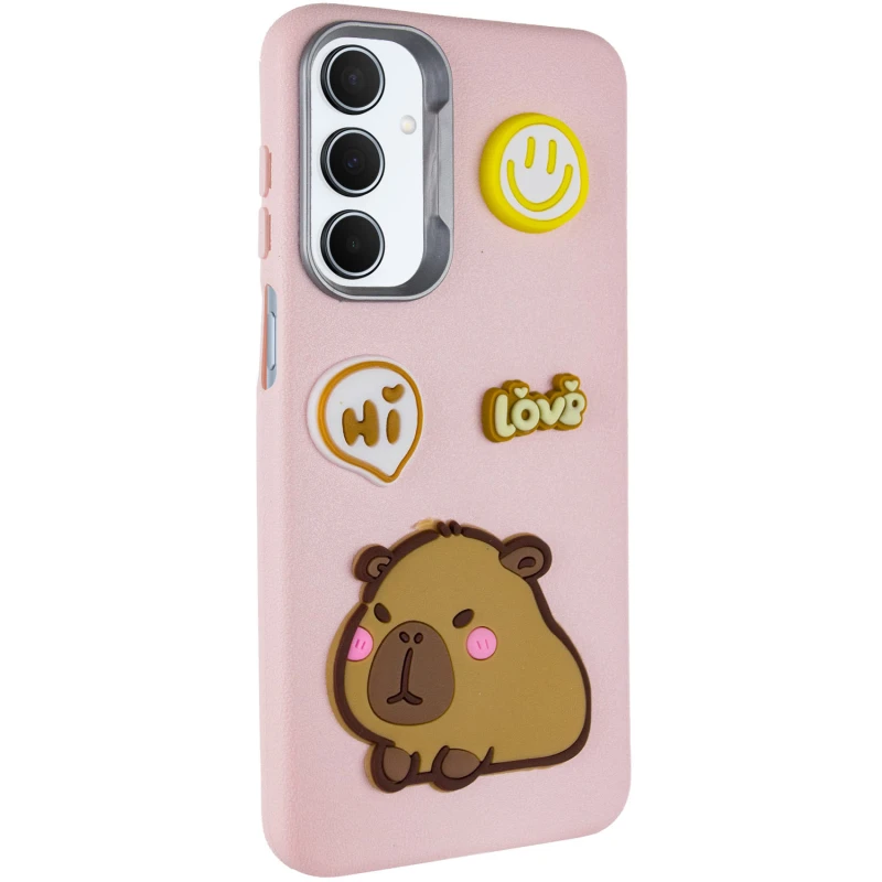 Чохол Labubu Toys для Xiaomi Redmi Note 12 4G – Capybara / Pink. Фото 1 з 6