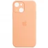 Чехол Silicone Case с защитой камеры для Apple iPhone 13 (6.1") – Оранжевый / Cantaloupe. Фото 1 из 10