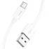 Дата кабель Hoco X87 Magic silicone USB to MicroUSB (1m) – White. Фото 4 з 5