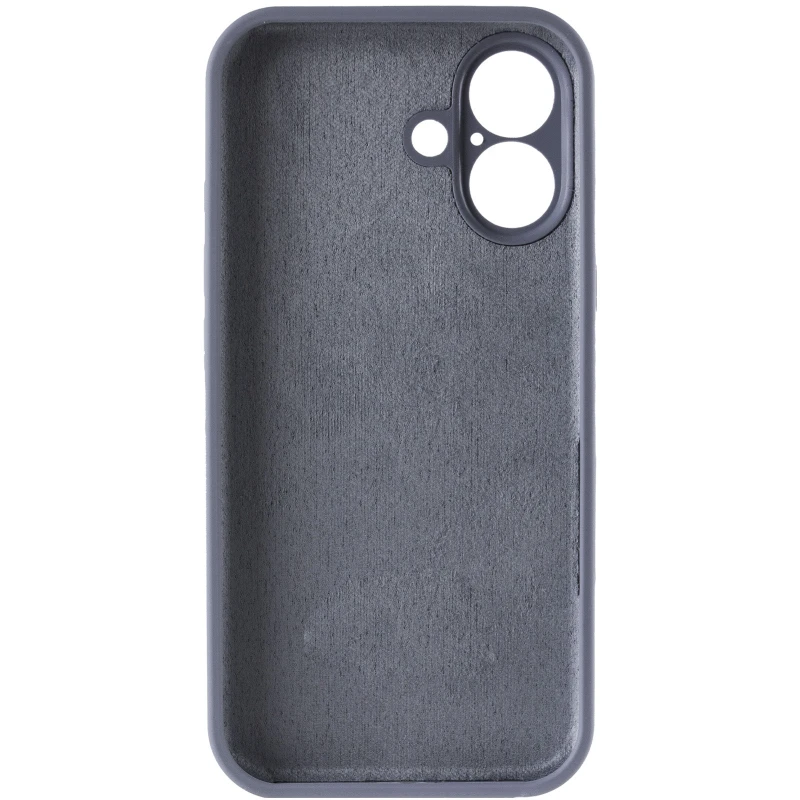 Чехол Silk Full Camera Protective (AA) NO LOGO для Apple iPhone 16 – Серый / Lavender Gray. Фото 6 из 7