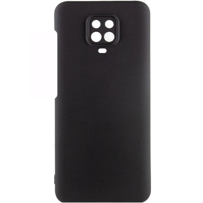 Чохол Silicone Case Lakshmi Premium з закритою камерою на Xiaomi Redmi Note 9s / Note 9 Pro / Note 9 Pro Max – Чорний / Black. Фото 2 з 3