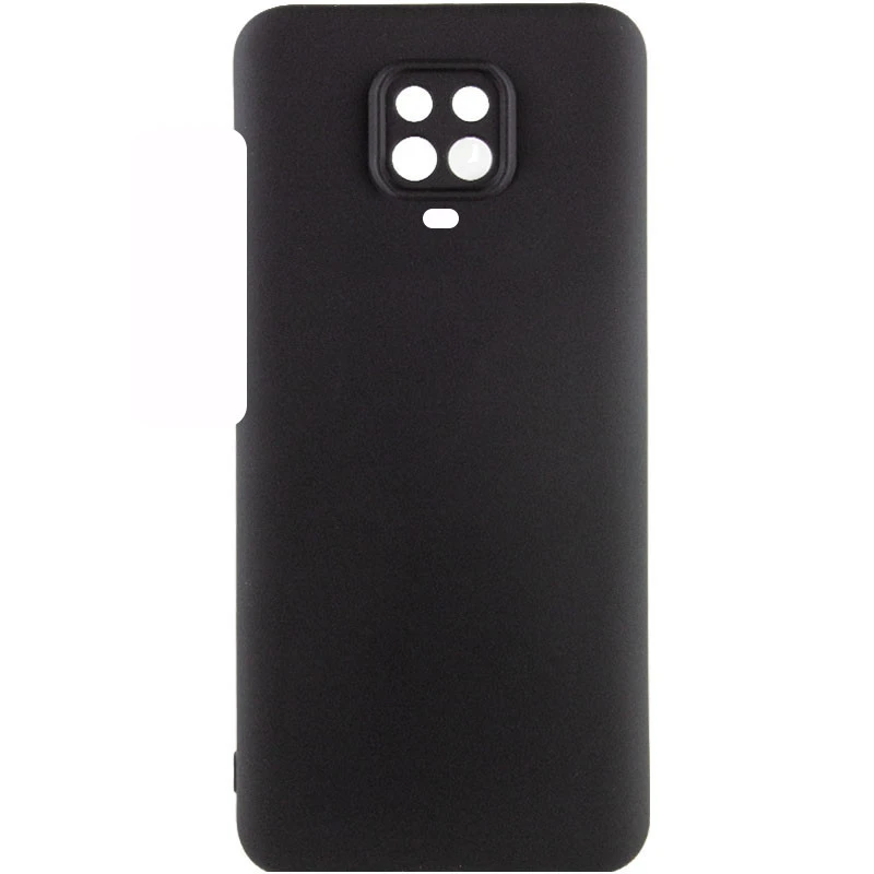 Чехол Silicone Case Lakshmi Premium з закритою камерою на Xiaomi Redmi Note 9s / Note 9 Pro / Note 9 Pro Max – Черный / Black. Фото 2 из 3