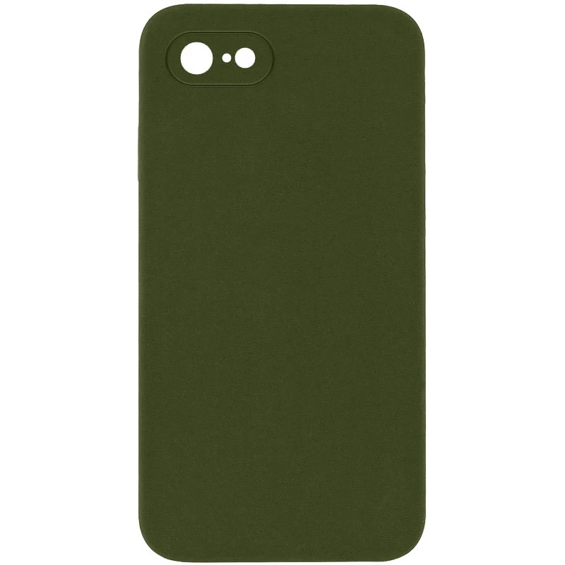 Чохол Silicone Case Square L з захистом камери на Apple iPhone 7 / 8 (4.7") – Зелений / Dark Olive. Фото 1 з 1