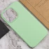 Чохол з закритим низом Silicone Case на Apple iPhone 16 – Зелений / Pistachio. Фото 9 з 11