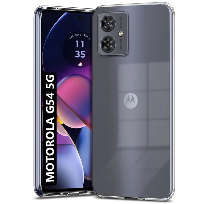 Ультратонкий силиконовый чехол 1,5 мм для Motorola Moto G54 – Бесцветный (прозрачный). Фото 5 Ультратонкий силиконовый чехол 1,5 мм для Motorola Moto G54 – Бесцветный (прозрачный). Фото 5 из 6