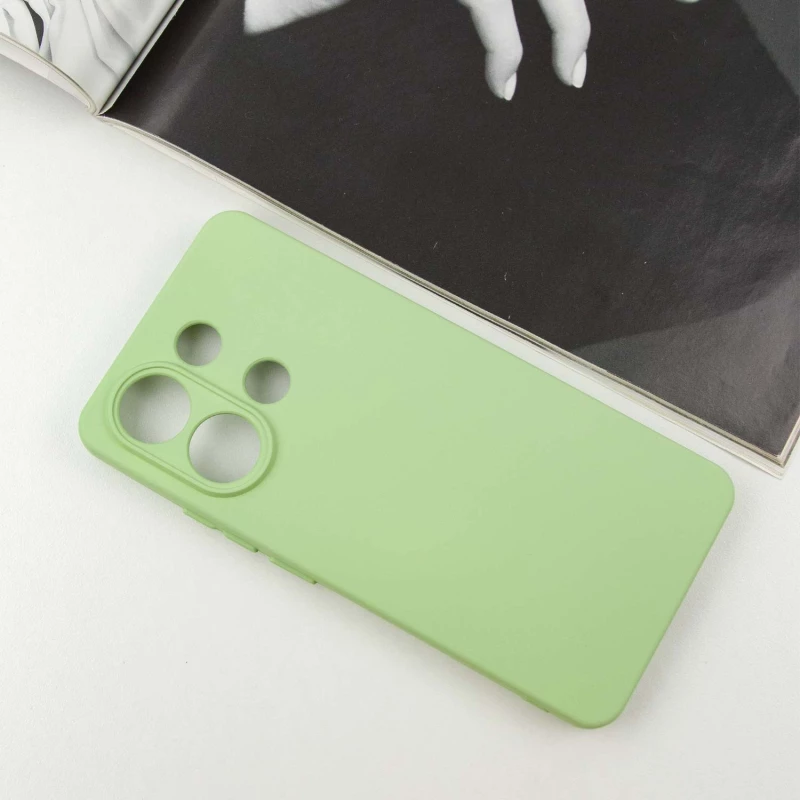 Чохол Silicone Case Lakshmi з закритою камерою на Xiaomi Redmi Note 13 4G – Зелений / Pistachio. Фото 2 з 8