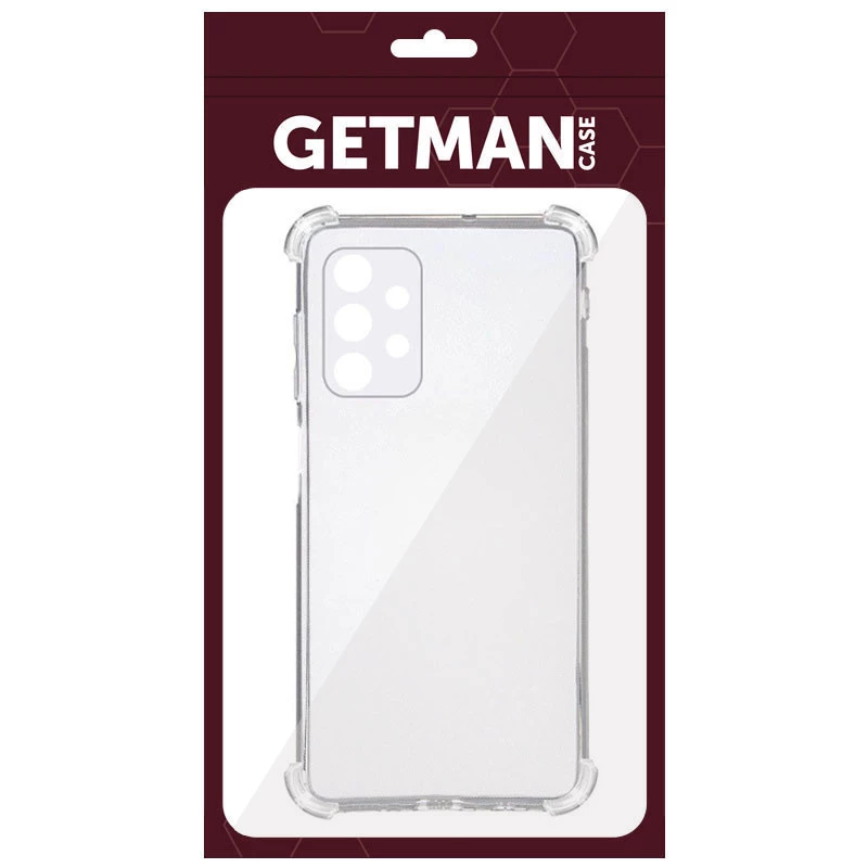 Ультратонкий силіконовий чохол GETMAN з критими бортами та камерою для Samsung Galaxy A13 4G – Безбарвний (прозорий). Фото 4 Ультратонкий силіконовий чохол GETMAN з критими бортами та камерою для Samsung Galaxy A13 4G – Безбарвний (прозорий). Фото 4 з 5