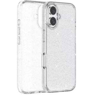 Блестящий силиконовый чехол на Apple iPhone 16 фото 1 Блестящий силиконовый чехол на Apple iPhone 16 фото 1 из 2