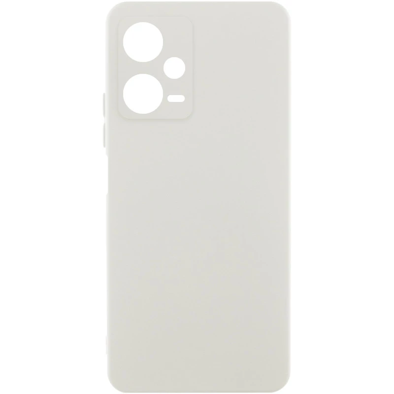 Чохол Silicone Case Lakshmi Plus з закритою камерою на Xiaomi Redmi Note 12 Pro 5G – Білий / White. Фото 1 з 1
