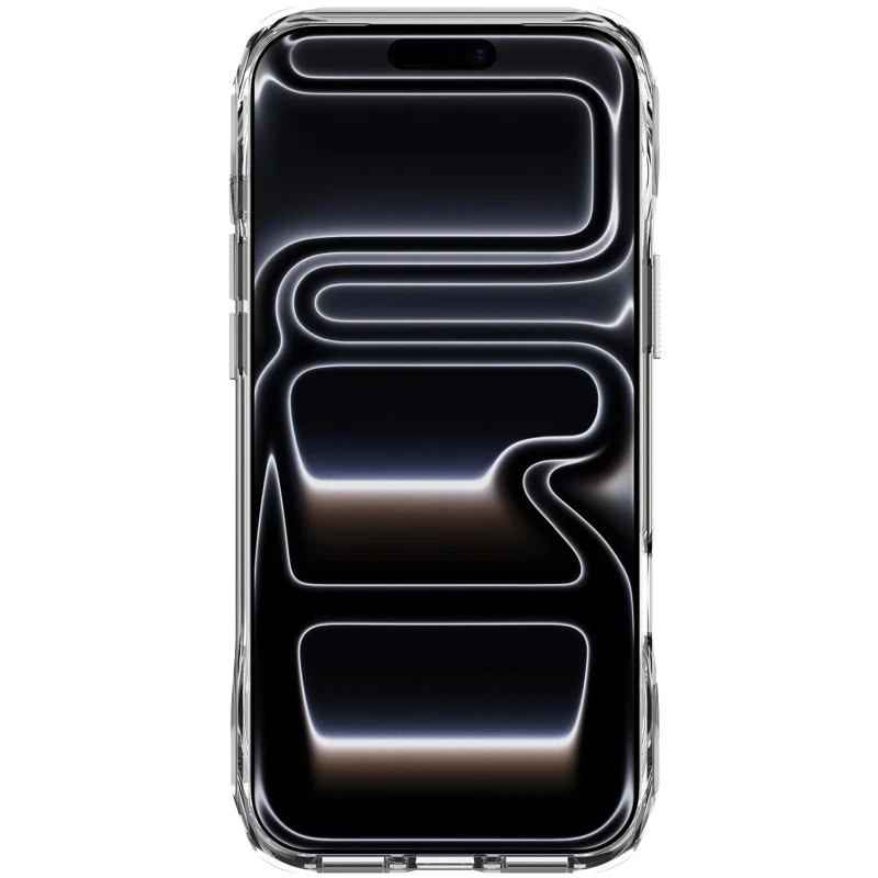 TPU+PC чехол Space Octagon MagSafe with aluminium ring для Apple iPhone 17 Pro (6.3") – silver. Фото 3 из 5