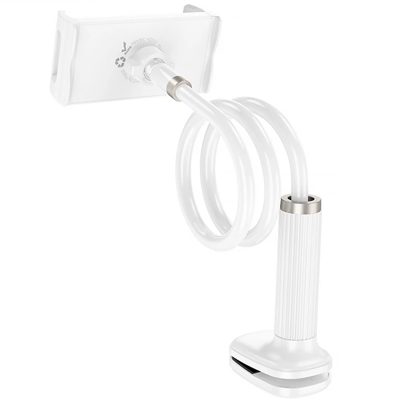 Регульована підставка для телефону/планшета Hoco HD10 Bamboo lazy stand – White. Фото 3 з 4